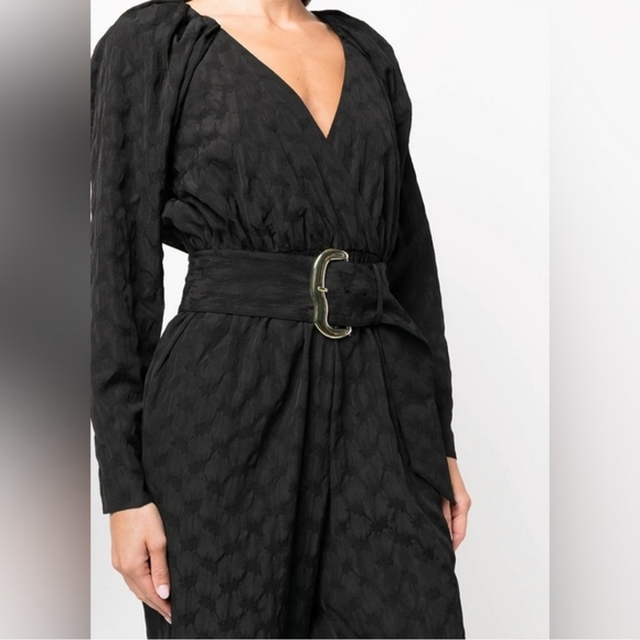 Tanya Taylor Talisa Jumpsuit In Black Size M NWT - Picture 3 of 12